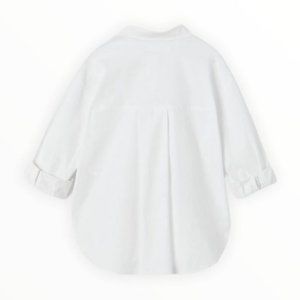 Kids  White Pocket Shirt